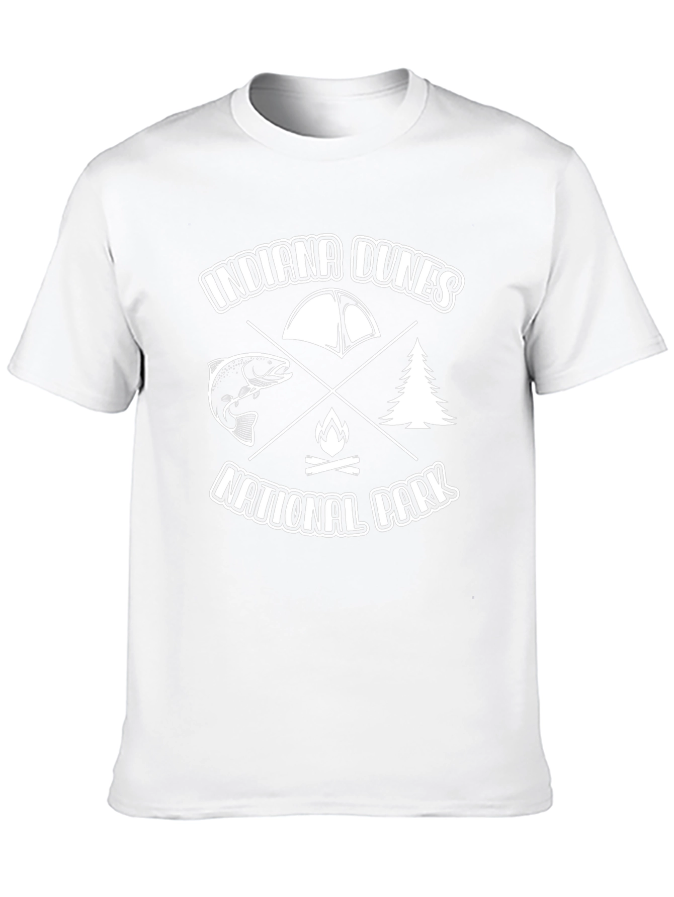 Indiana Dunes National Park Black Graphic T-Shirt