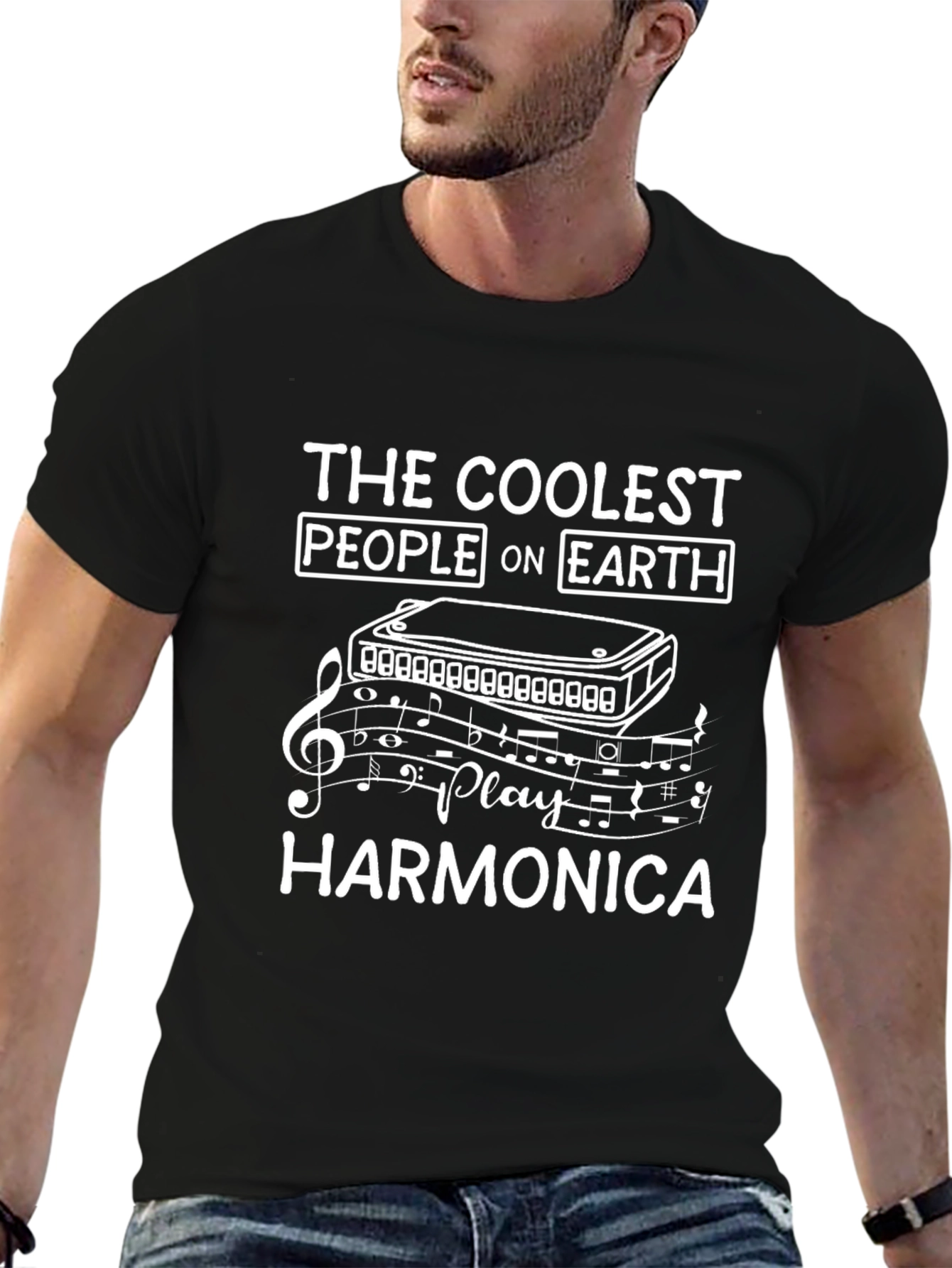 Coolest People Harmonica T-Shirt