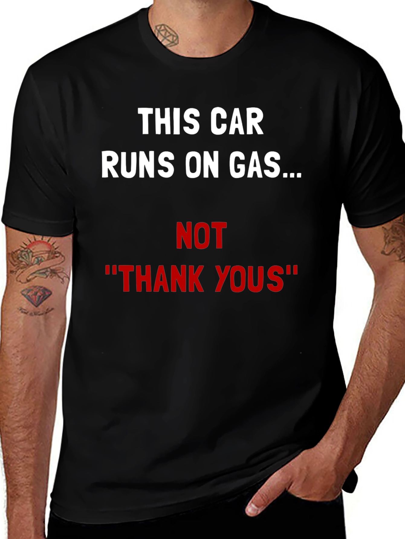 Funny Car Lover T-Shirt - Gas Not Thanks