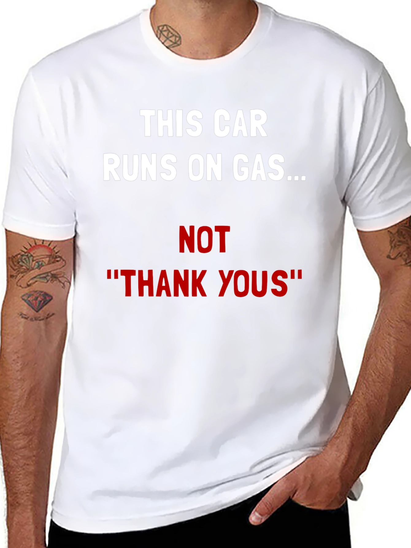 Funny Car Lover T-Shirt - Gas Not Thanks