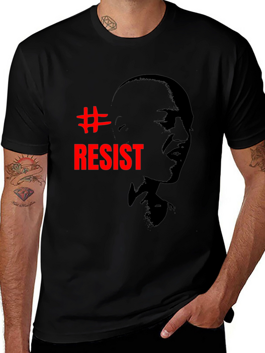#Resist Graphic Print Black Unisex T-Shirt