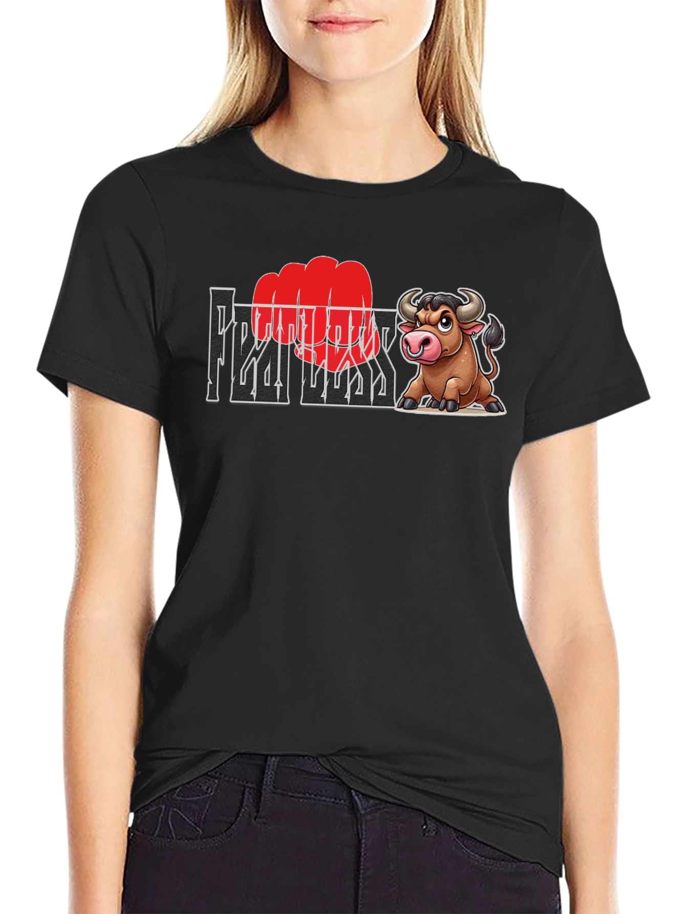Fearless Bull Graphic Tee - Bold & Unique Design