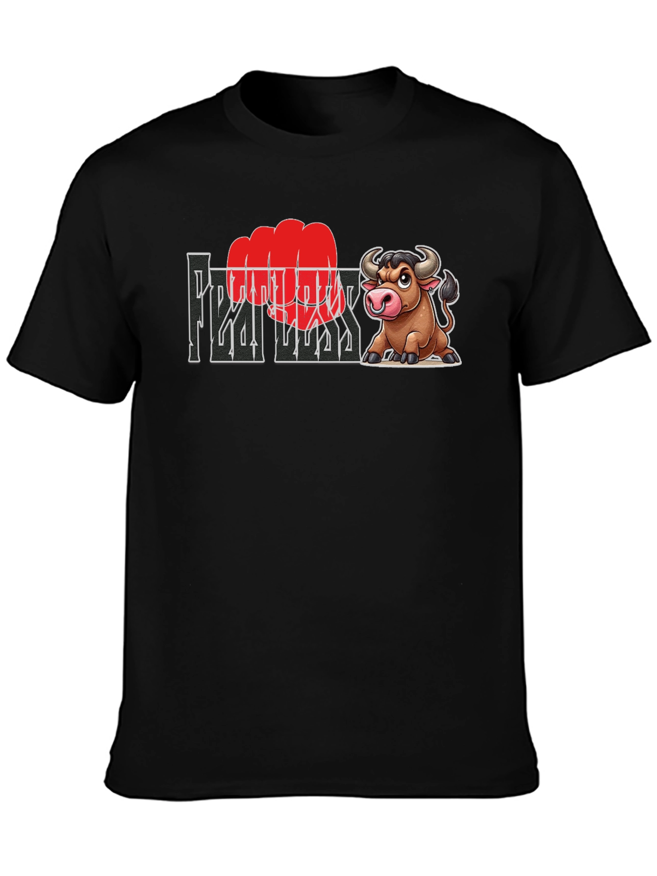 Fearless Bull Graphic Tee - Bold & Unique Design
