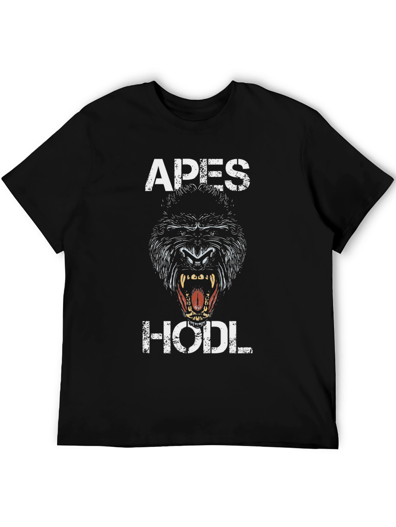 Apes HODL T-Shirt - Gorilla Graphic Tee