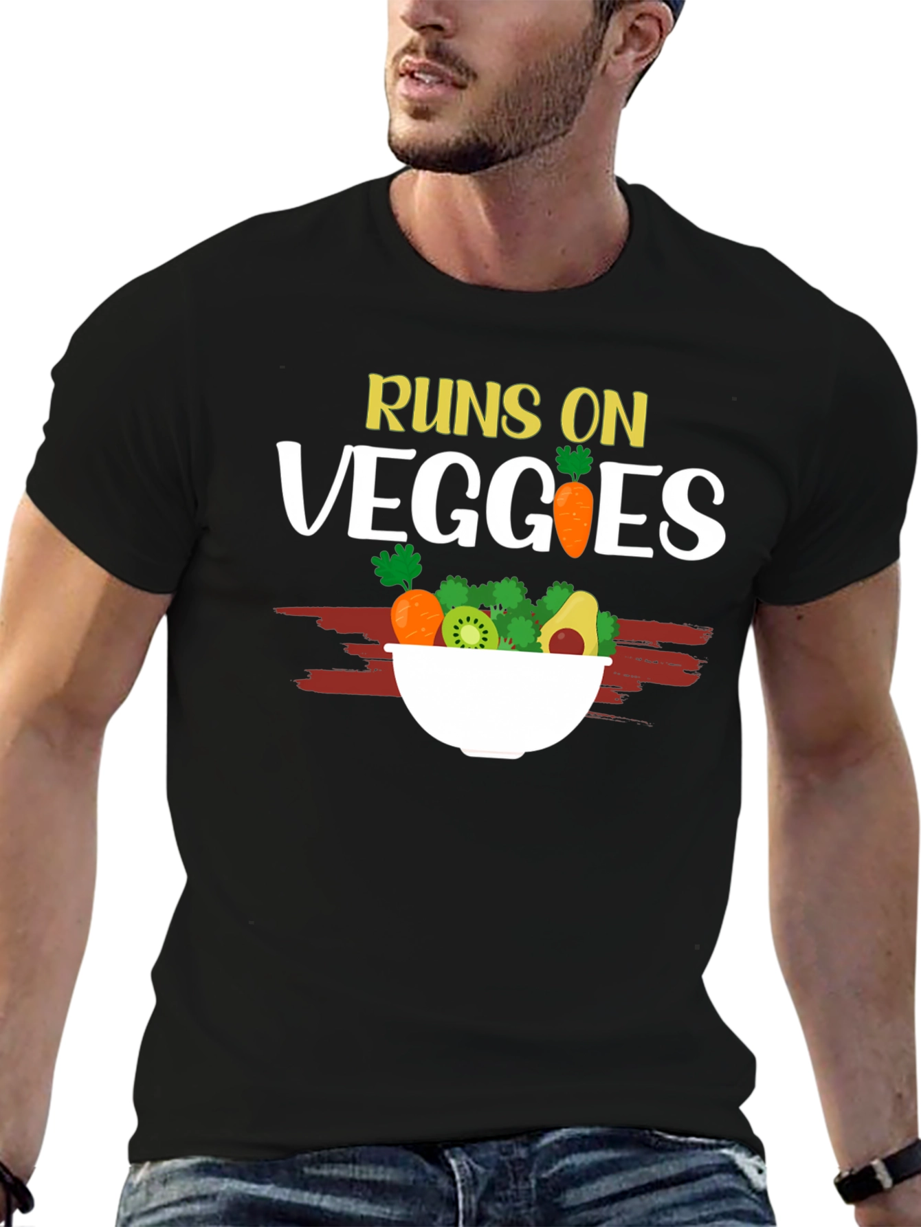 Runs On Veggies T-Shirt - Vegan Friendly