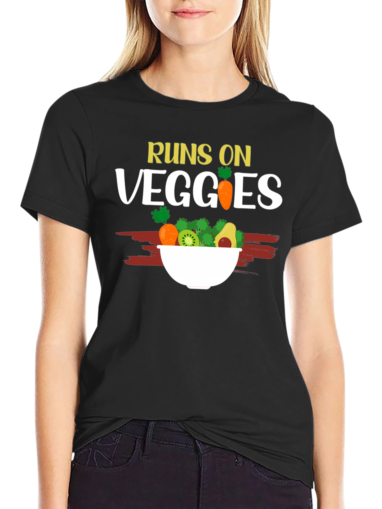 Runs On Veggies T-Shirt - Vegan Friendly
