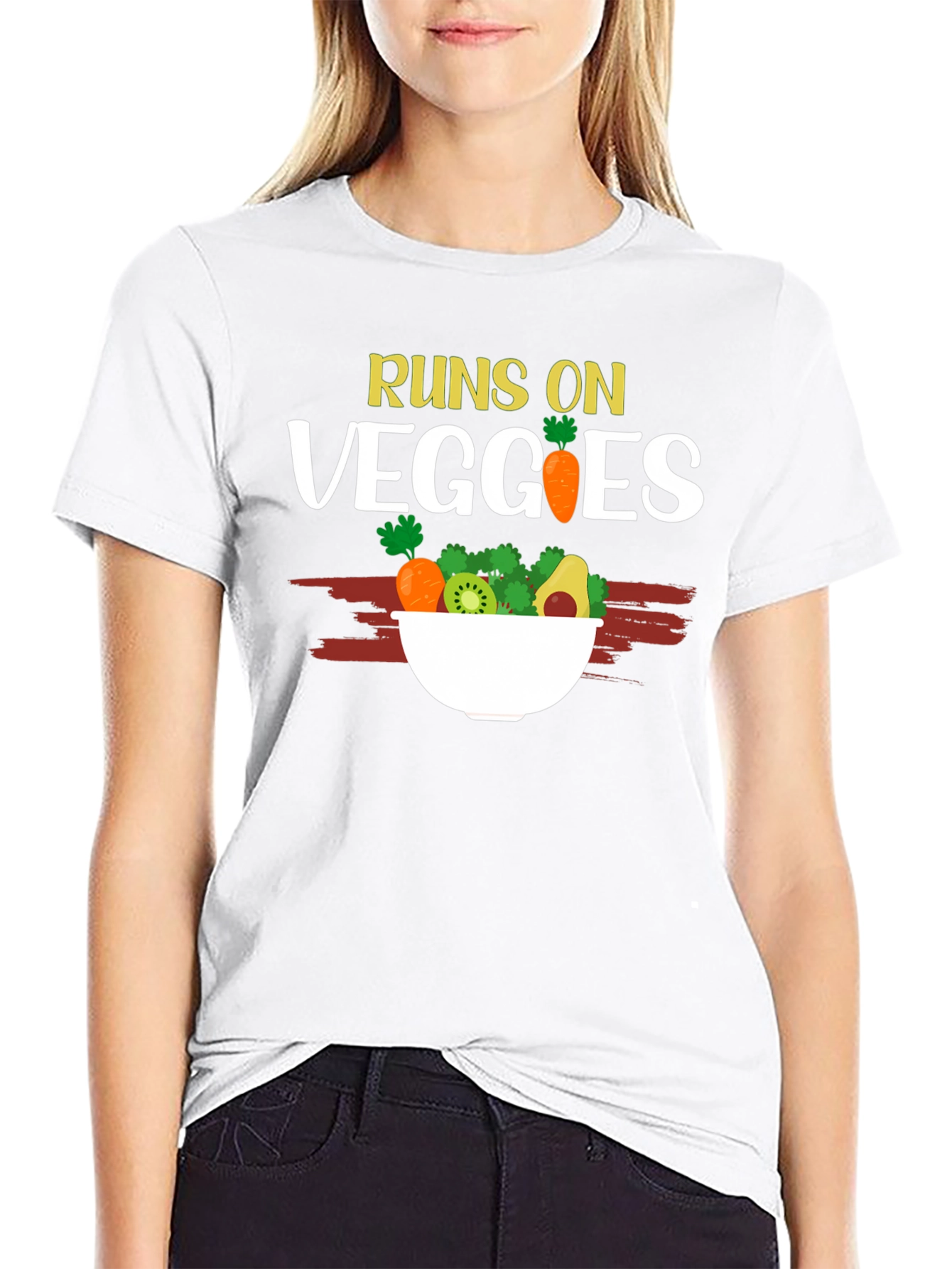 Runs On Veggies T-Shirt - Vegan Friendly