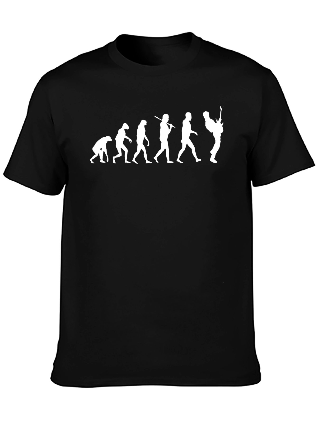 Evolution of Guitarist Black T-Shirt