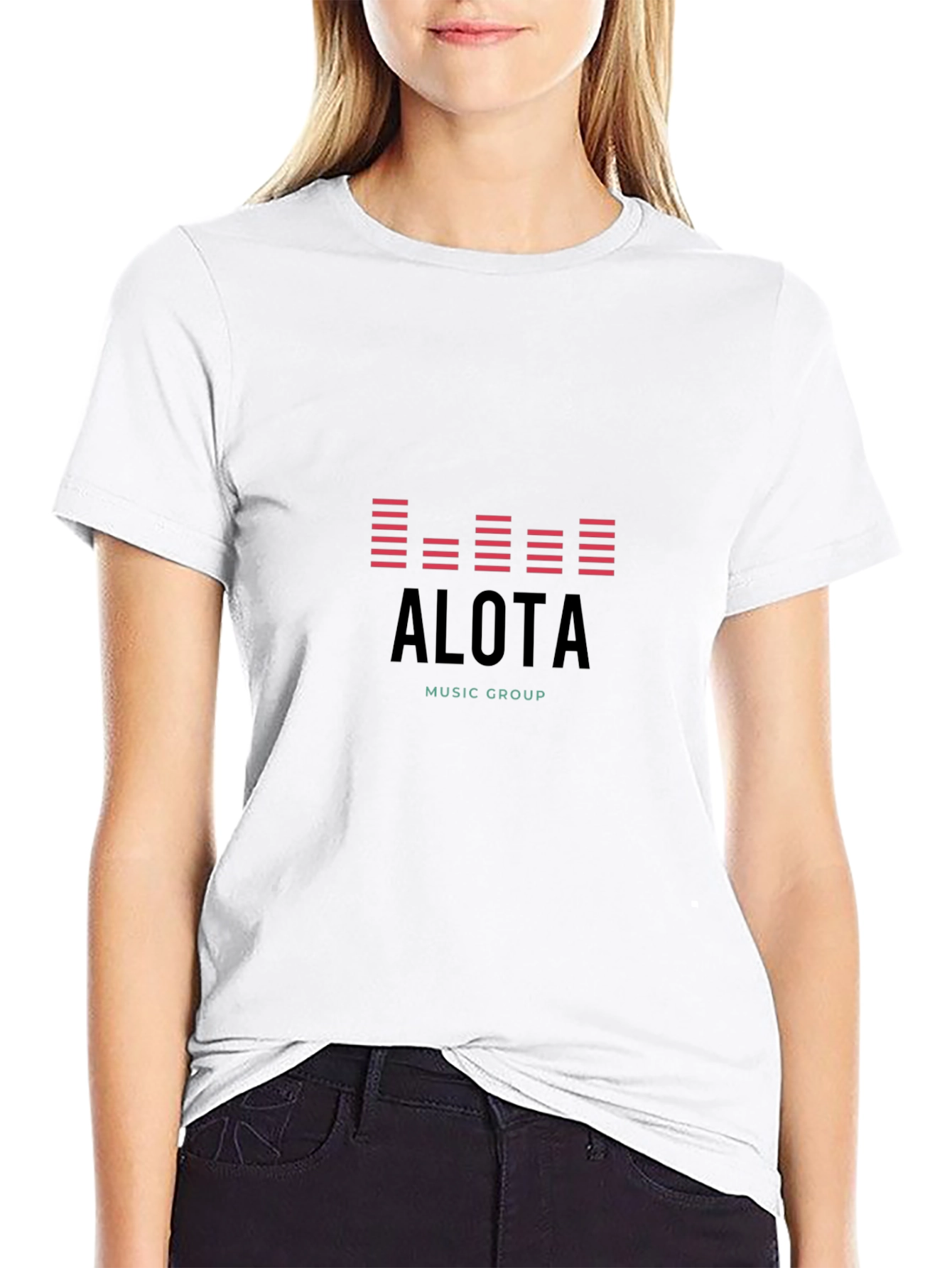 Alota Music Group Black Graphic Tee
