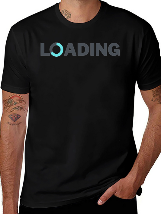 Loading Graphic Black T-Shirt