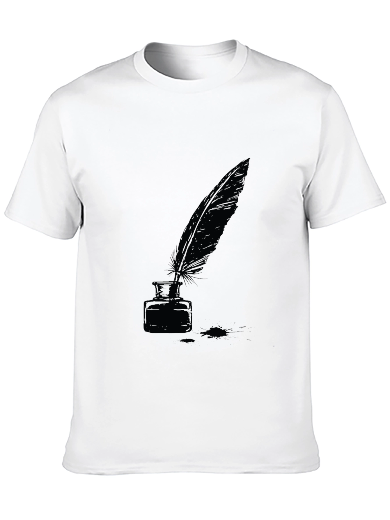Quill & Ink T-Shirt - Classic Writer Style