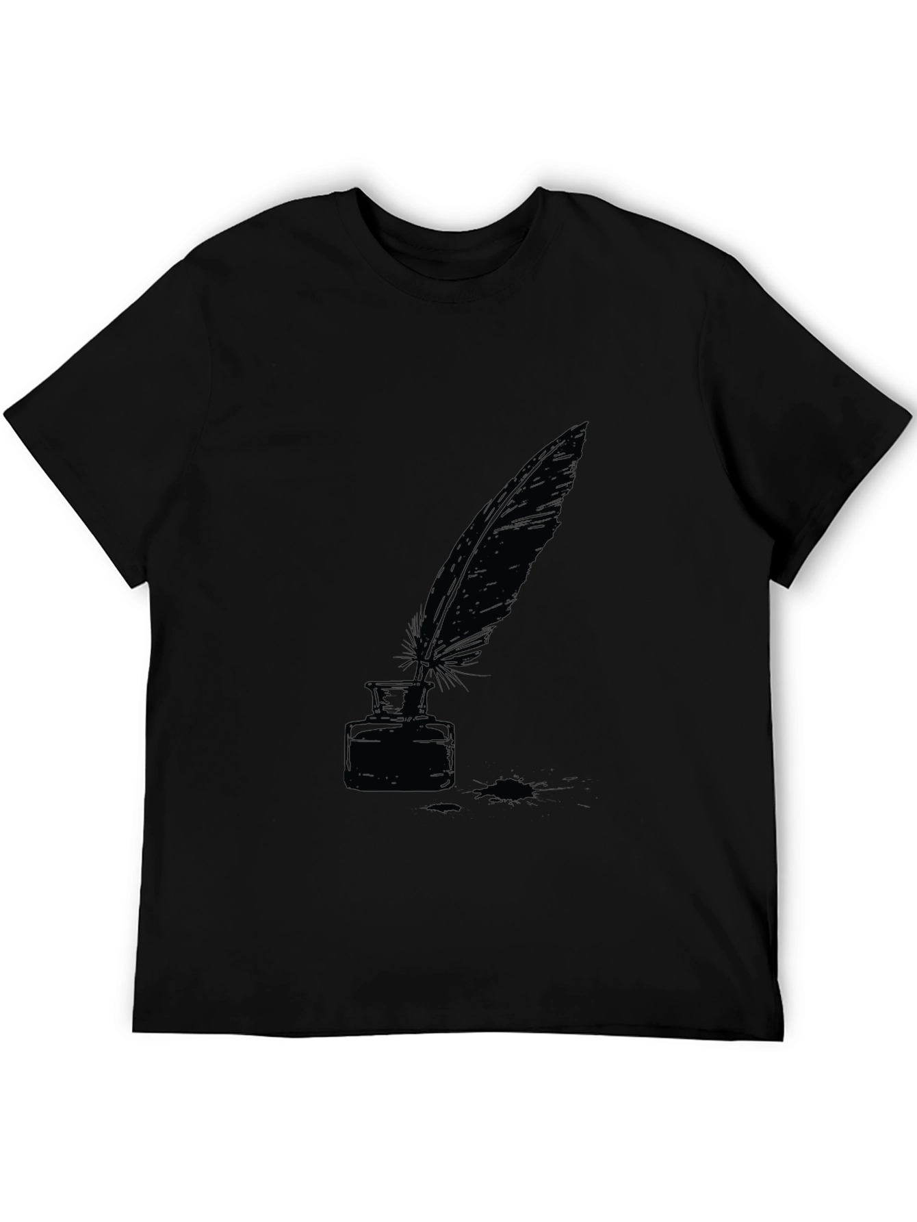 Quill & Ink T-Shirt - Classic Writer Style
