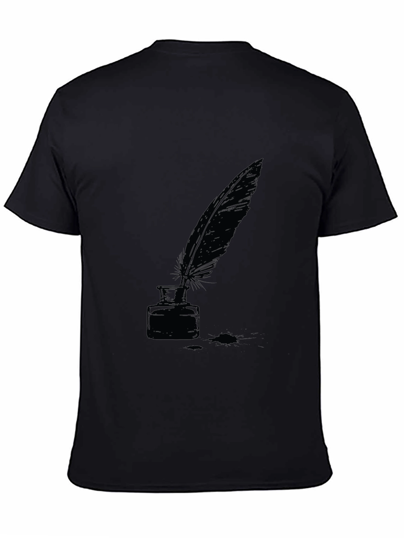Quill & Ink T-Shirt - Classic Writer Style