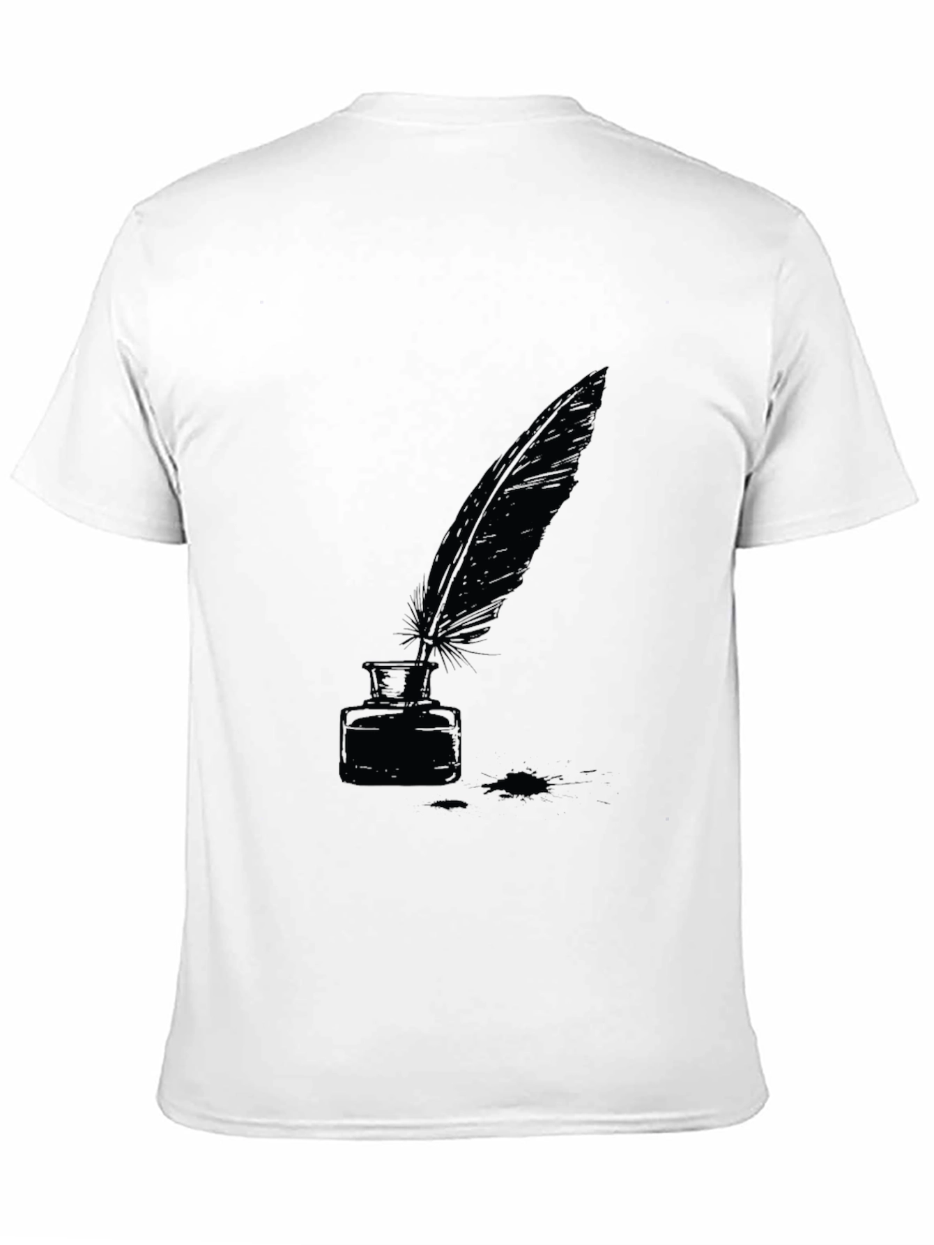 Quill & Ink T-Shirt - Classic Writer Style