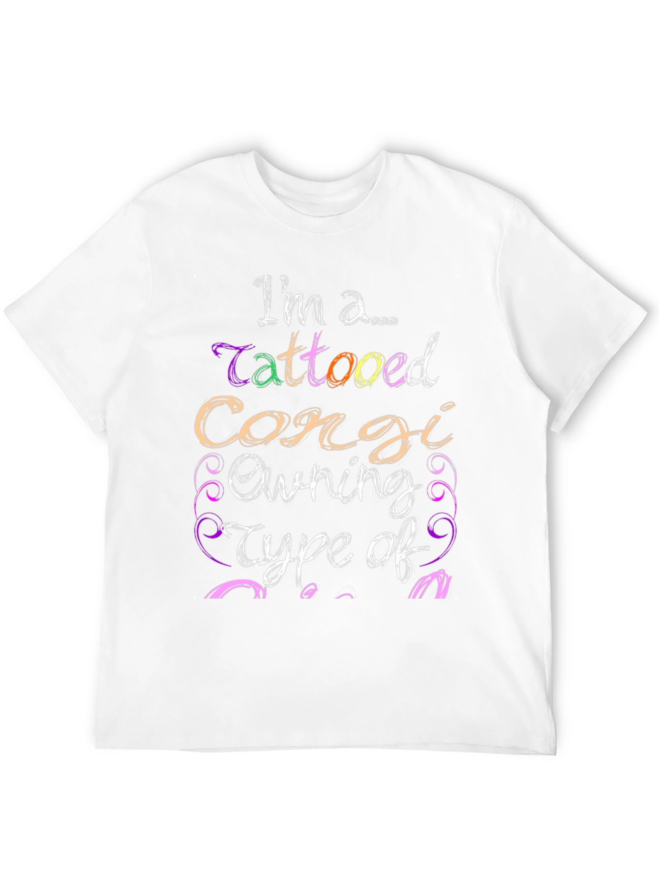 Tattooed Corgi Owner Graphic Tee