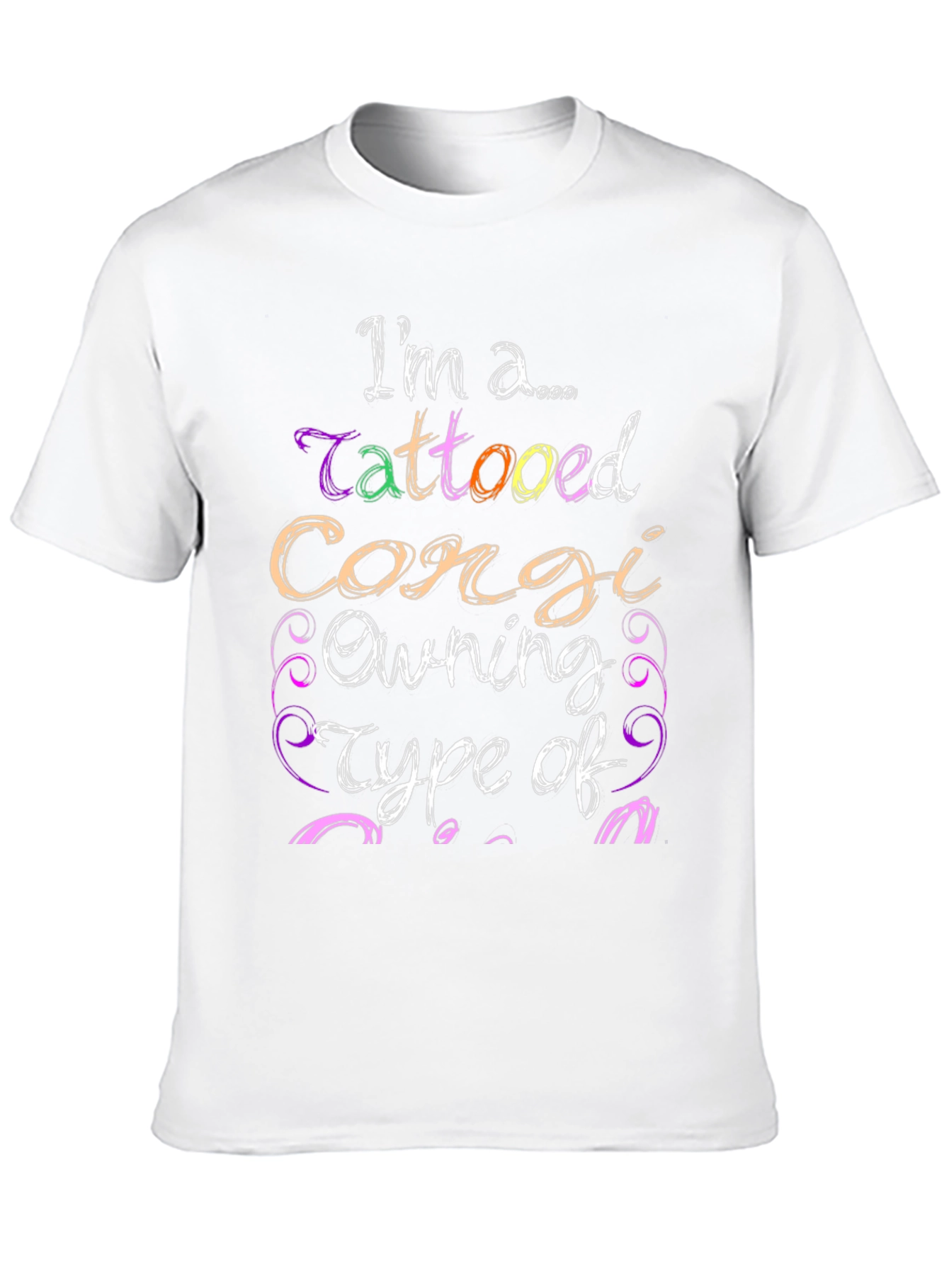 Tattooed Corgi Owner Graphic Tee