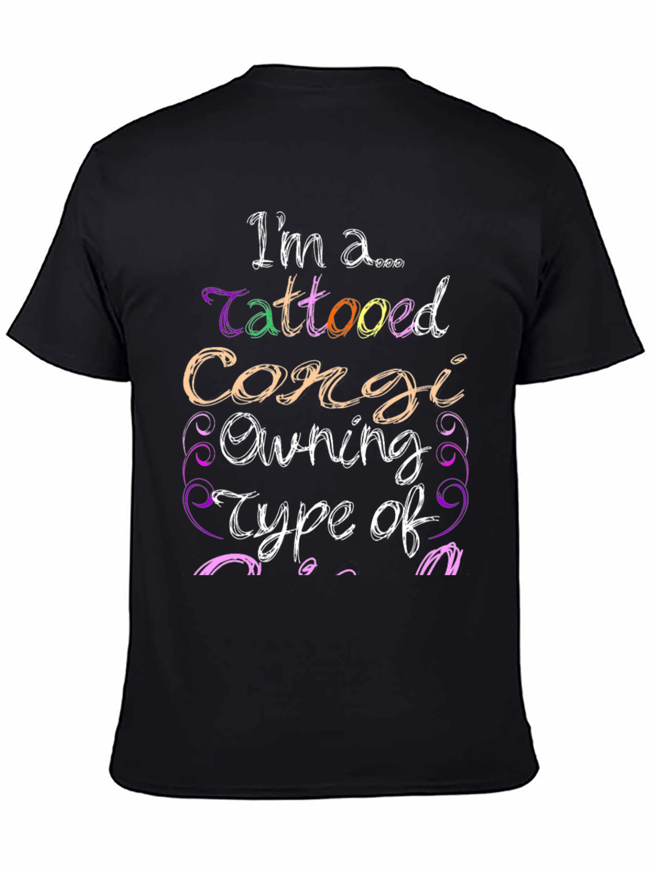 Tattooed Corgi Owner Graphic Tee