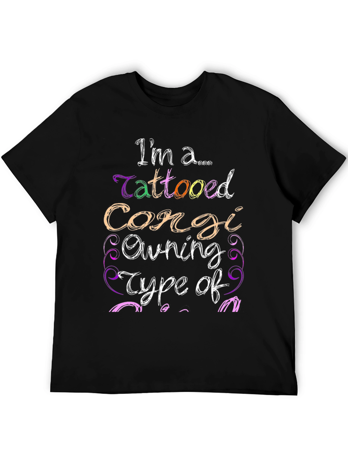 Tattooed Corgi Owner Graphic Tee