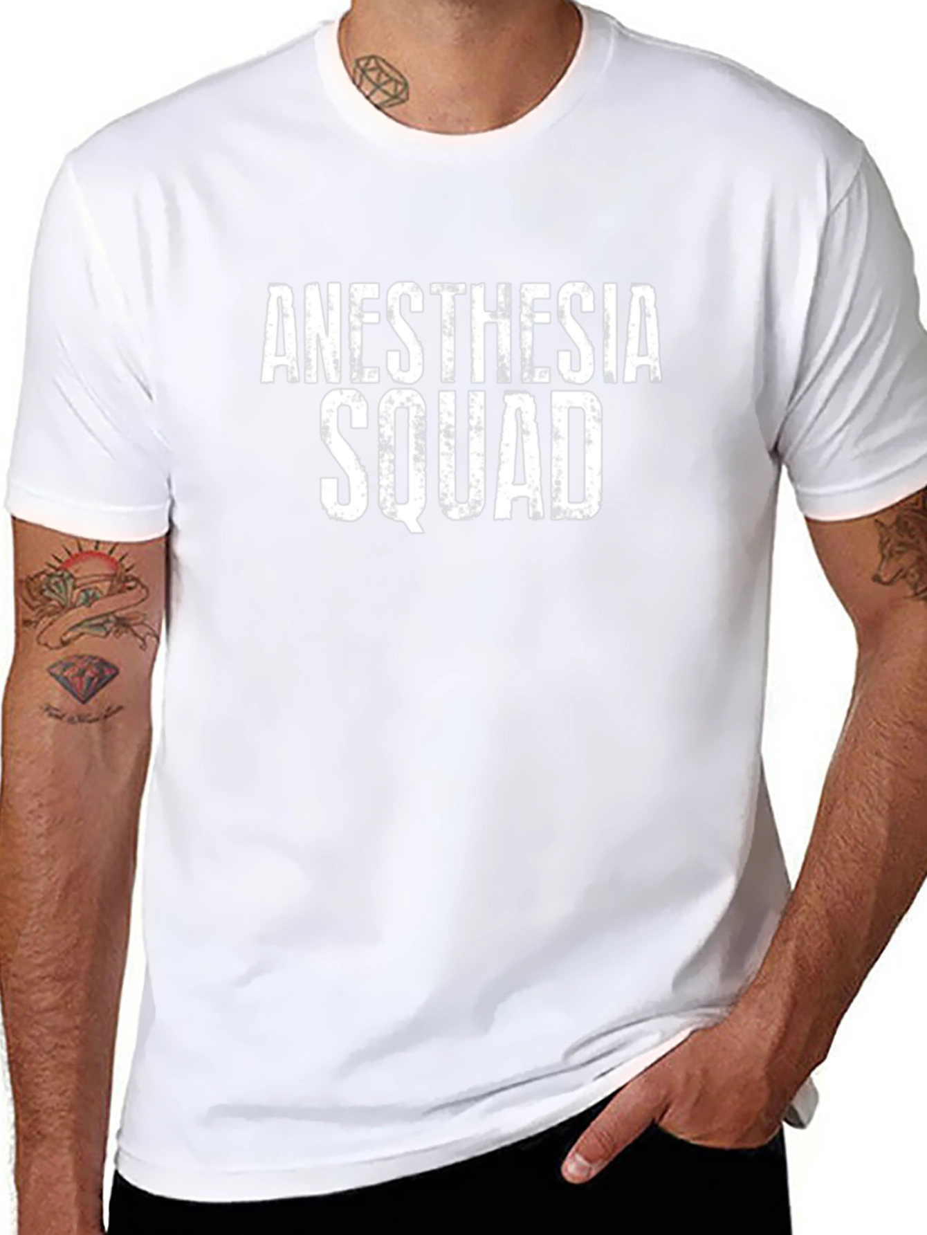 Anesthesia Squad Black T-Shirt - Medical Team Apparel