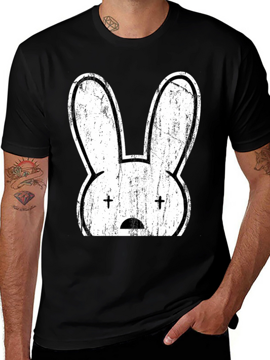 Distressed Bad Bunny Graphic Tee