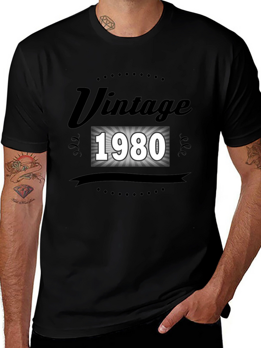 Vintage 1980 Graphic Tee - Retro Style