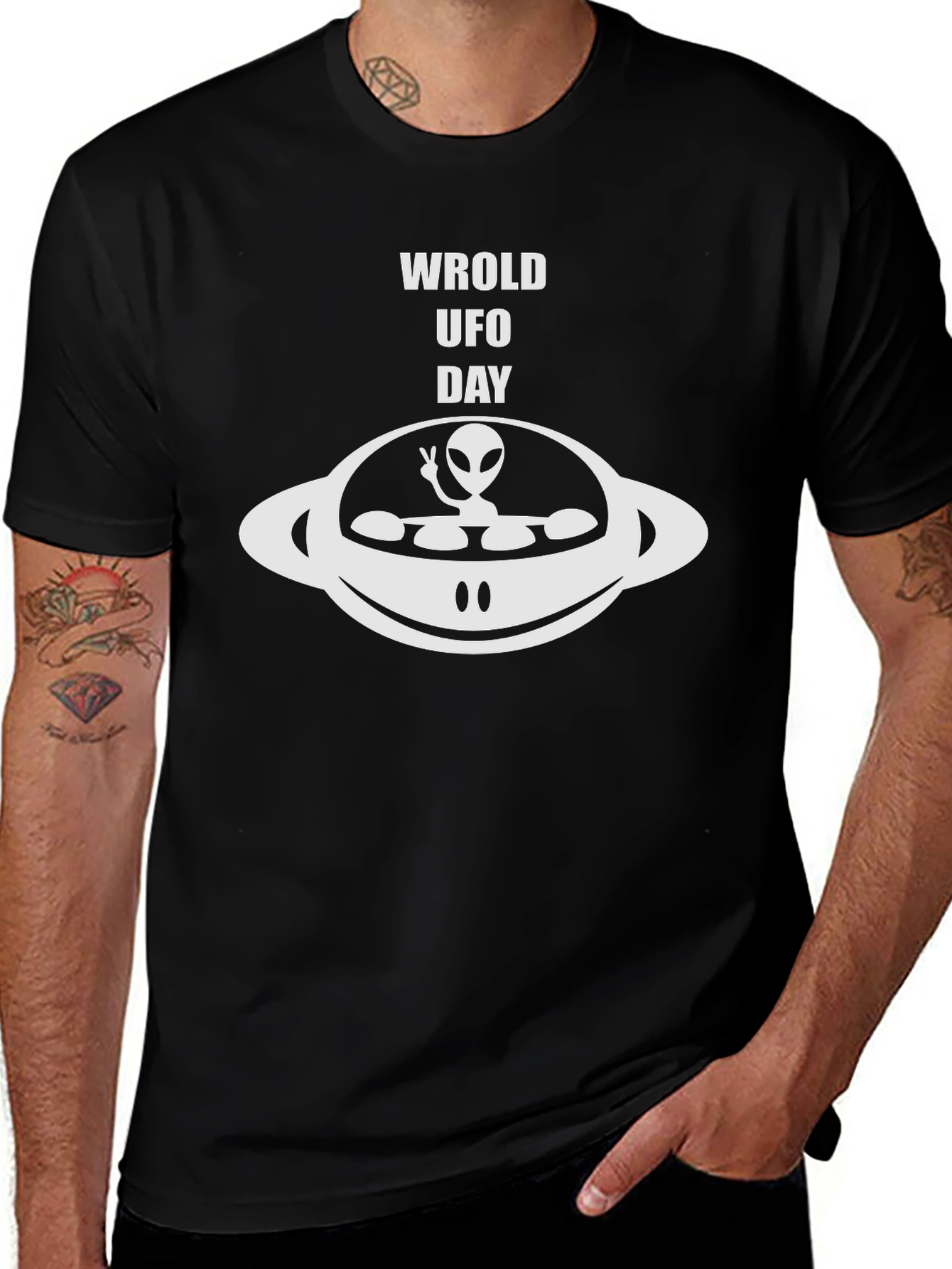 World UFO Day Alien T-Shirt
