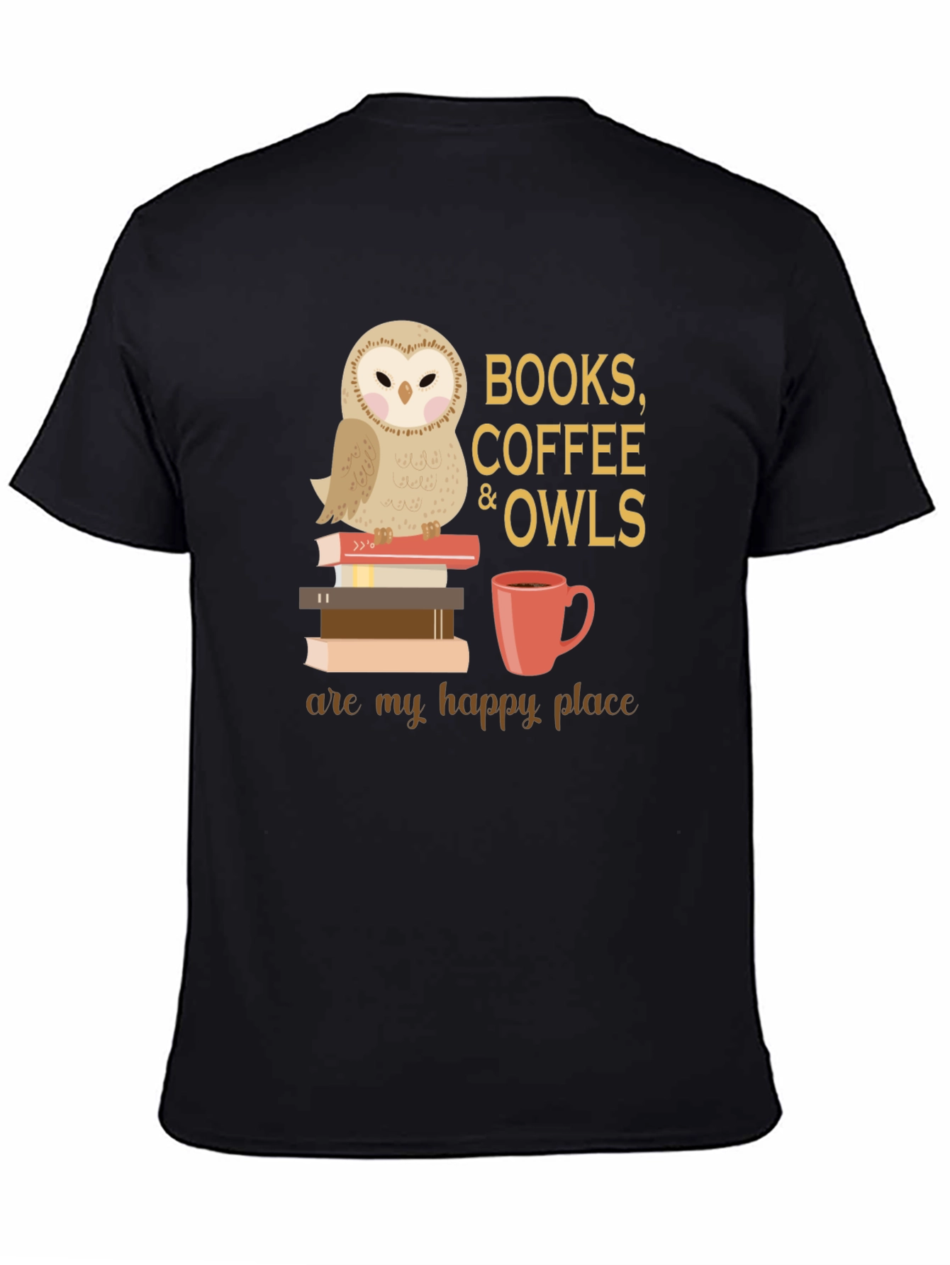 Books Coffee Owls T-Shirt