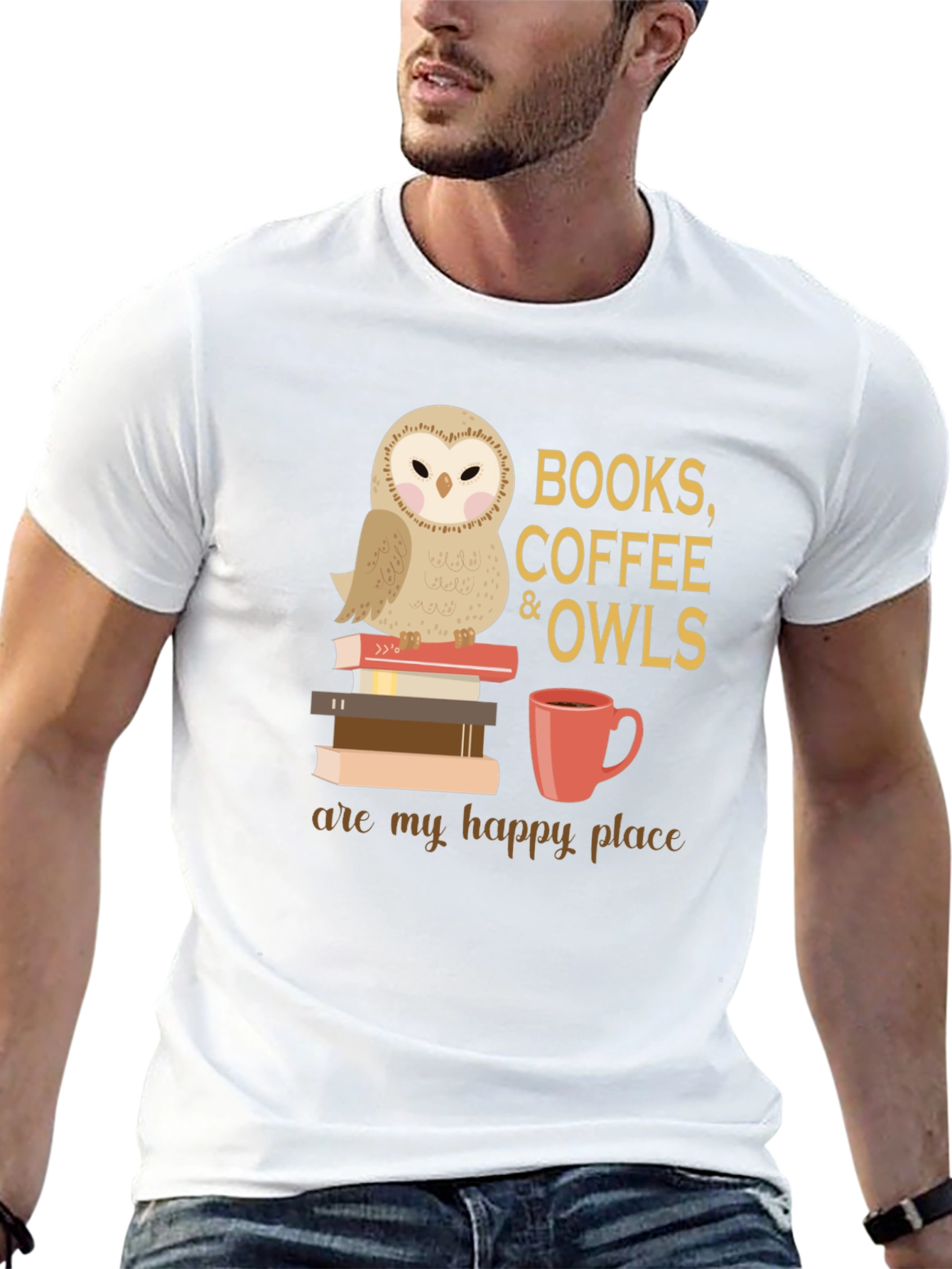 Books Coffee Owls T-Shirt