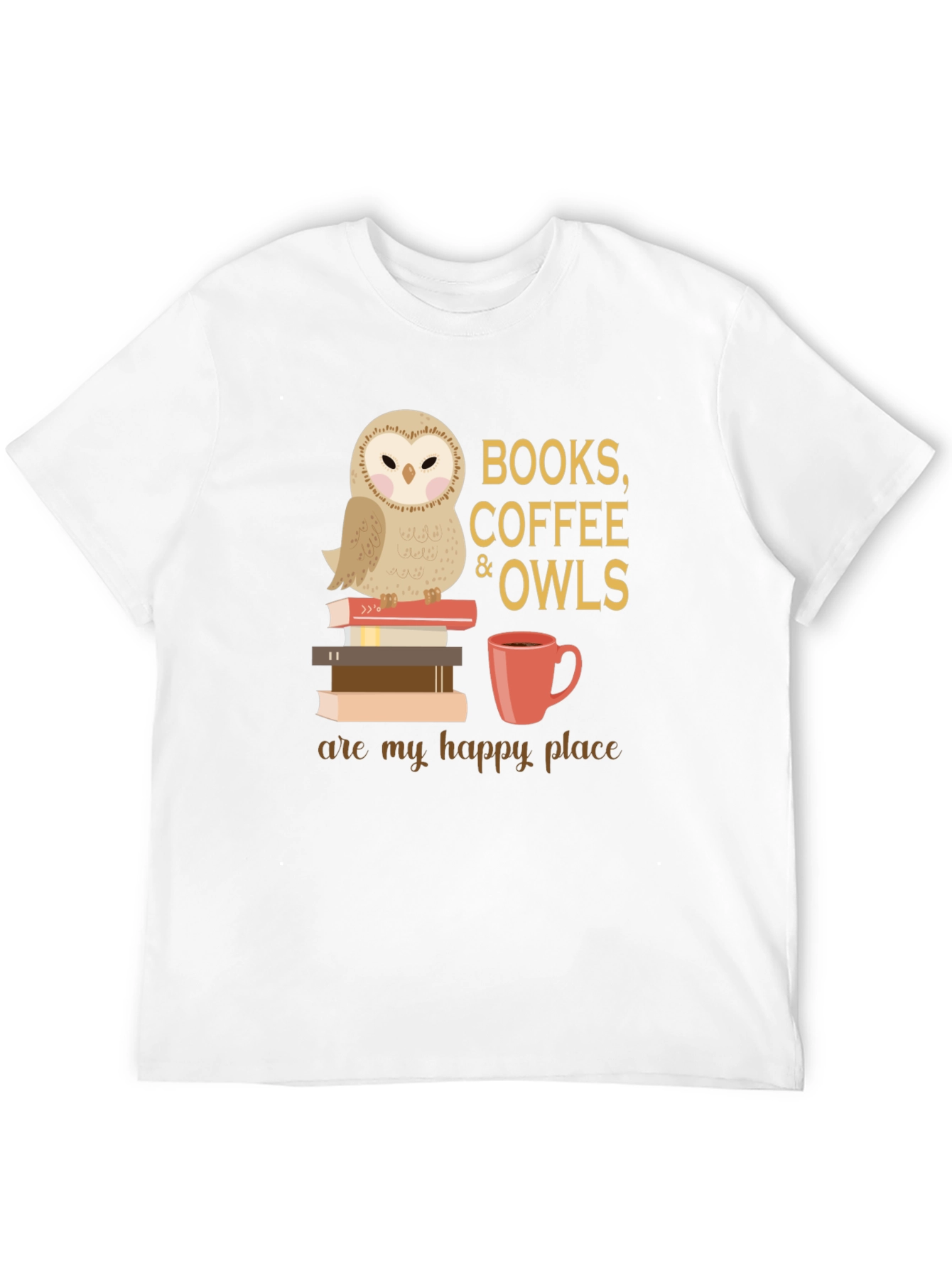 Books Coffee Owls T-Shirt