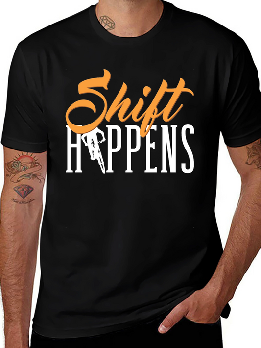 Shift Happens Mountain Bike Graphic Tee