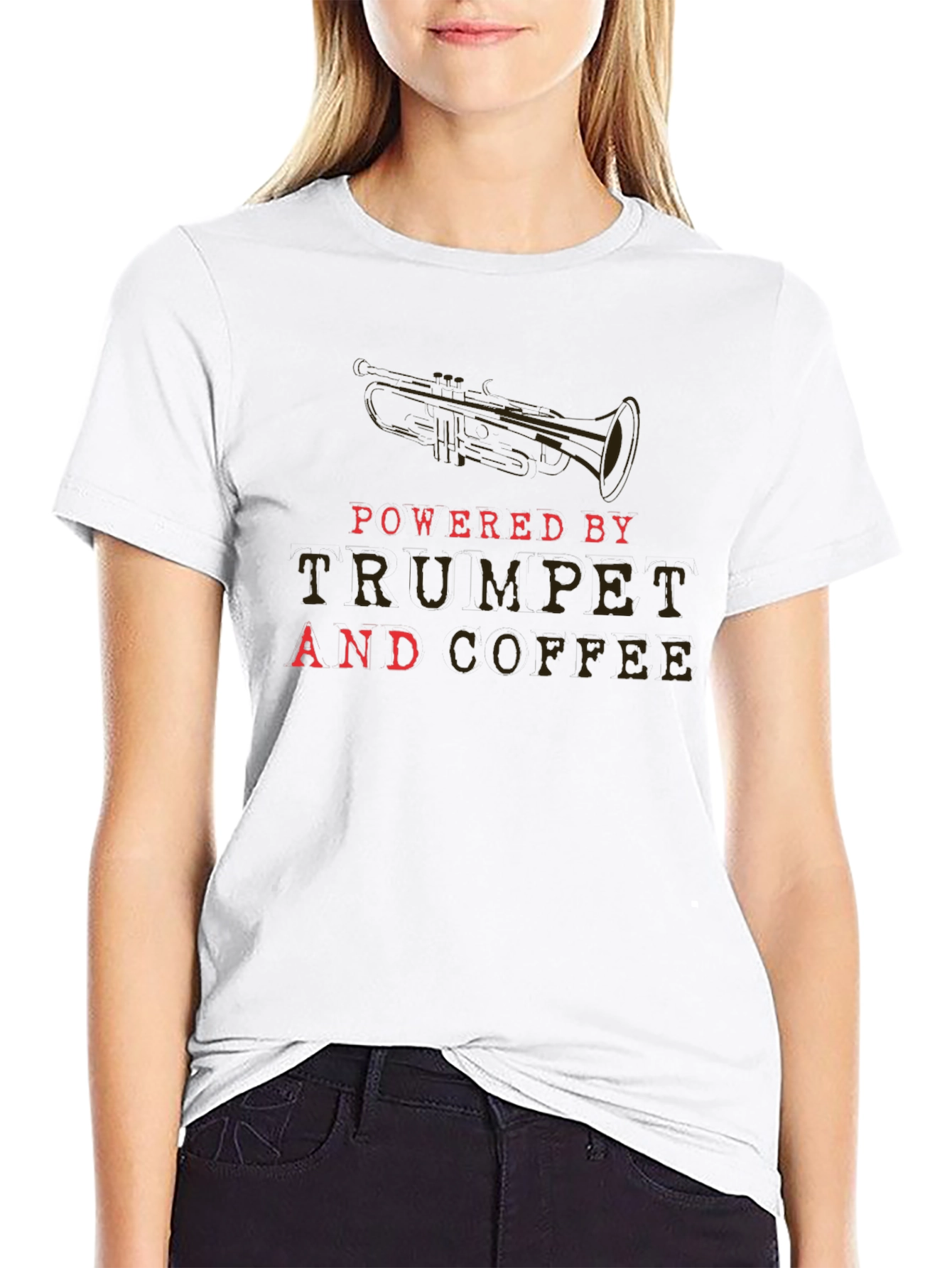 Trumpet & Coffee T-Shirt - Musicians Daily Fuel Tee