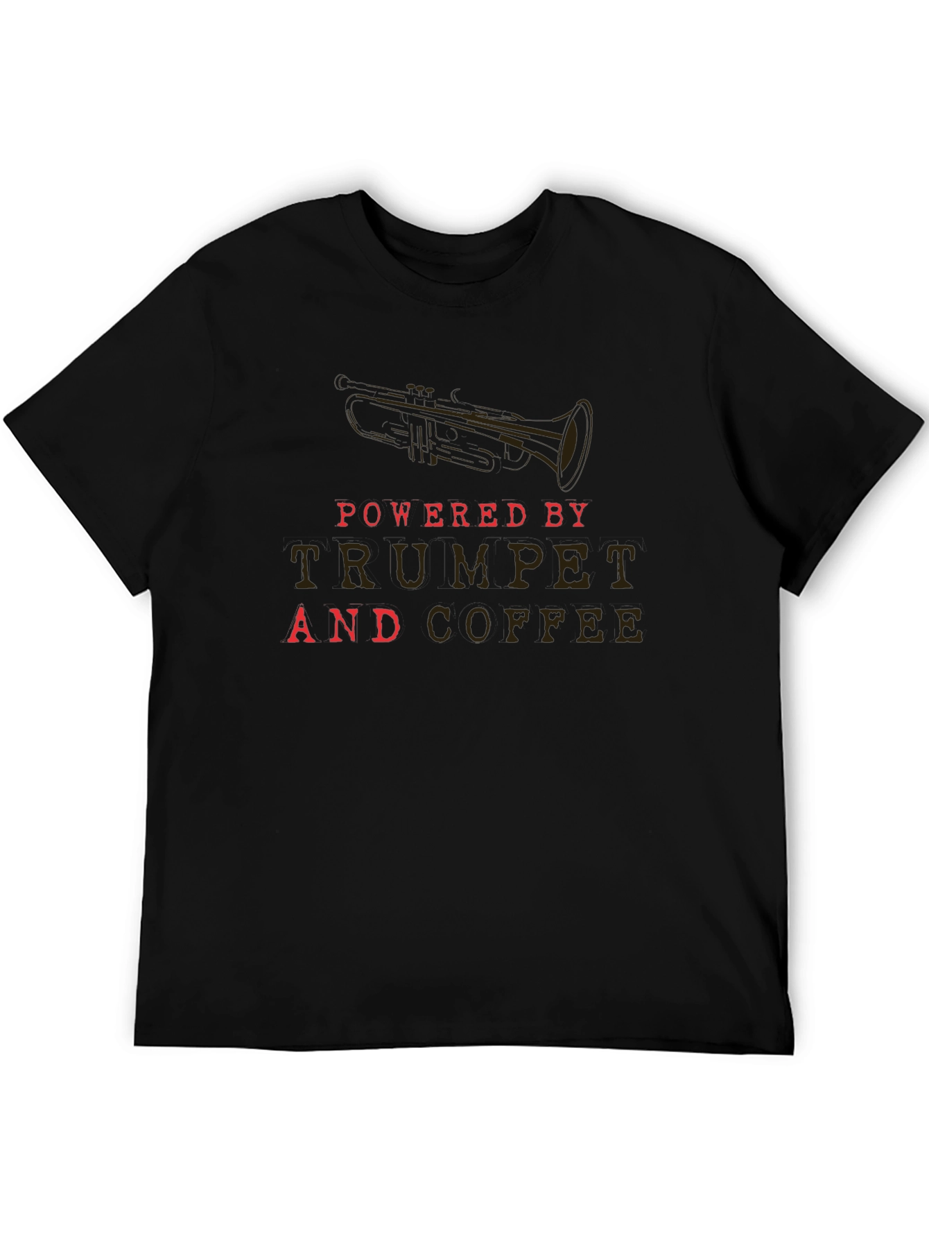 Trumpet & Coffee T-Shirt - Musicians Daily Fuel Tee