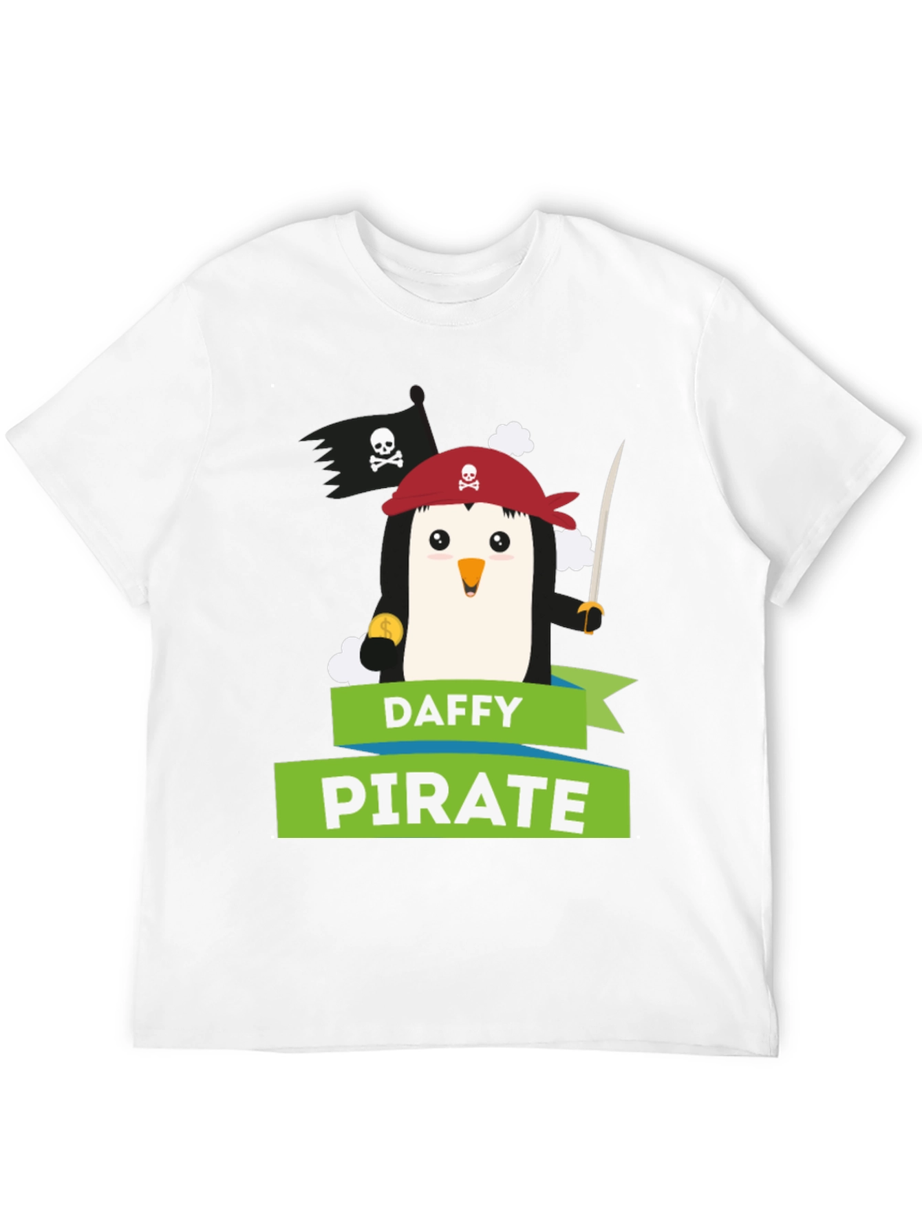 Daffy Pirate Penguin Graphic Tee