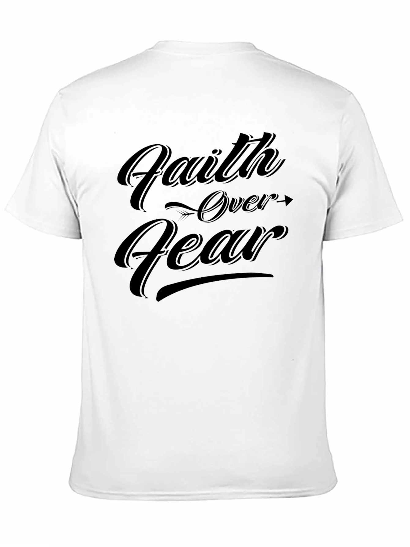 Faith Over Fear Graphic T-Shirt - Menswear