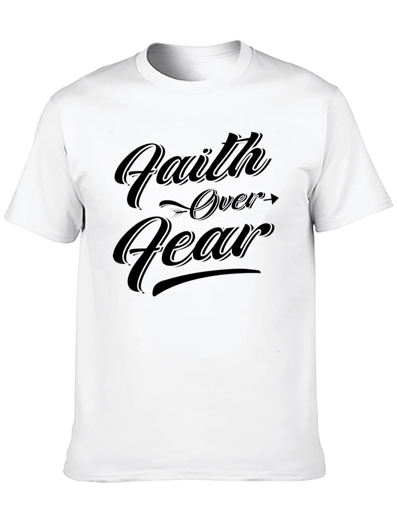Faith Over Fear Graphic T-Shirt - Menswear