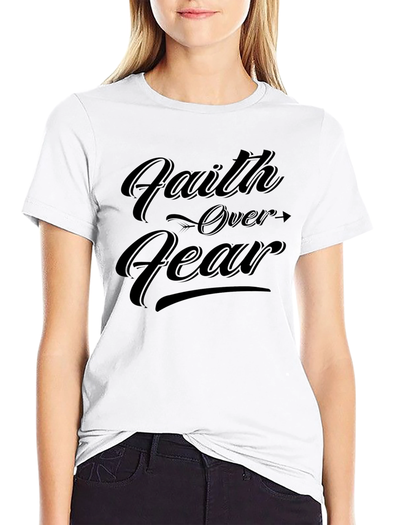 Faith Over Fear Graphic T-Shirt - Menswear