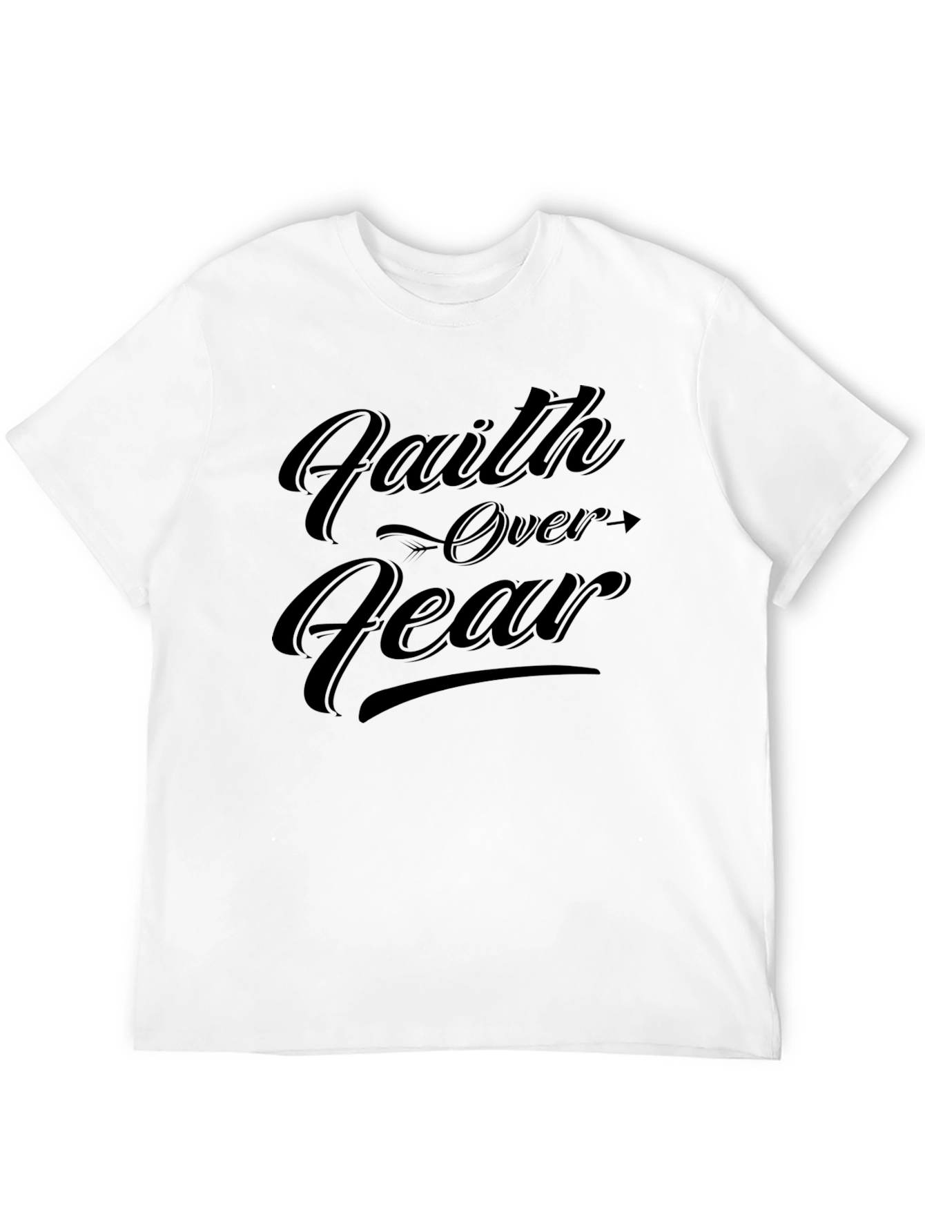 Faith Over Fear Graphic T-Shirt - Menswear