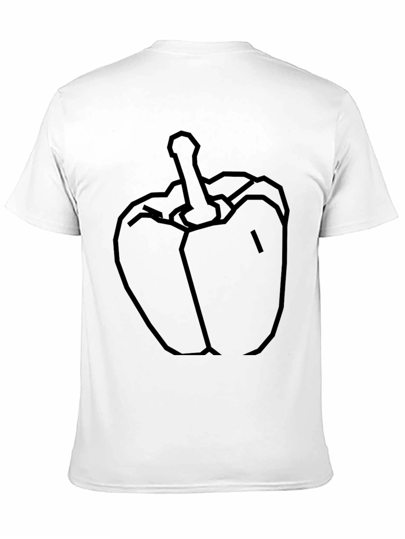 Bold Pepper Graphic Tee - Black Cotton Blend