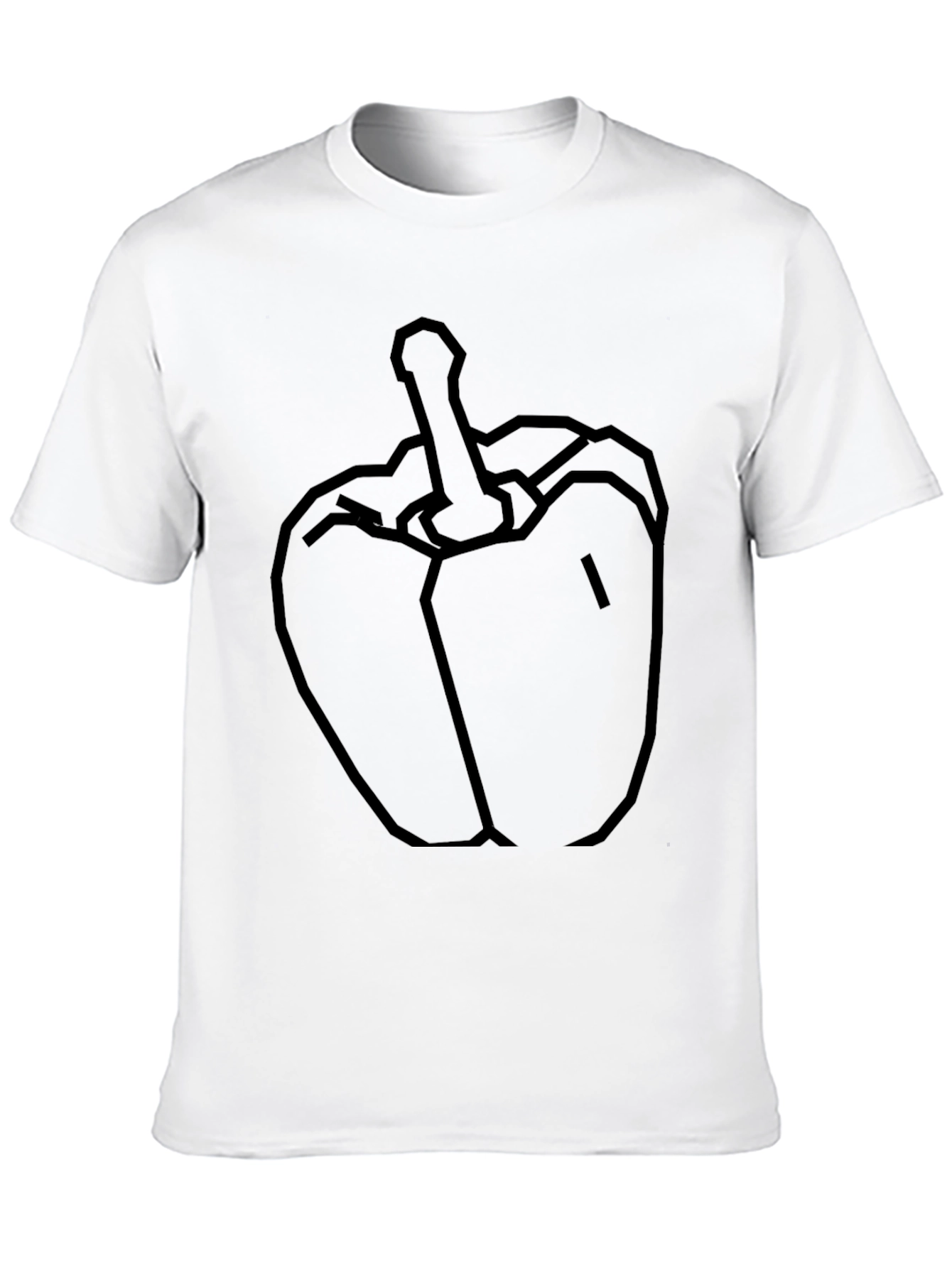 Bold Pepper Graphic Tee - Black Cotton Blend