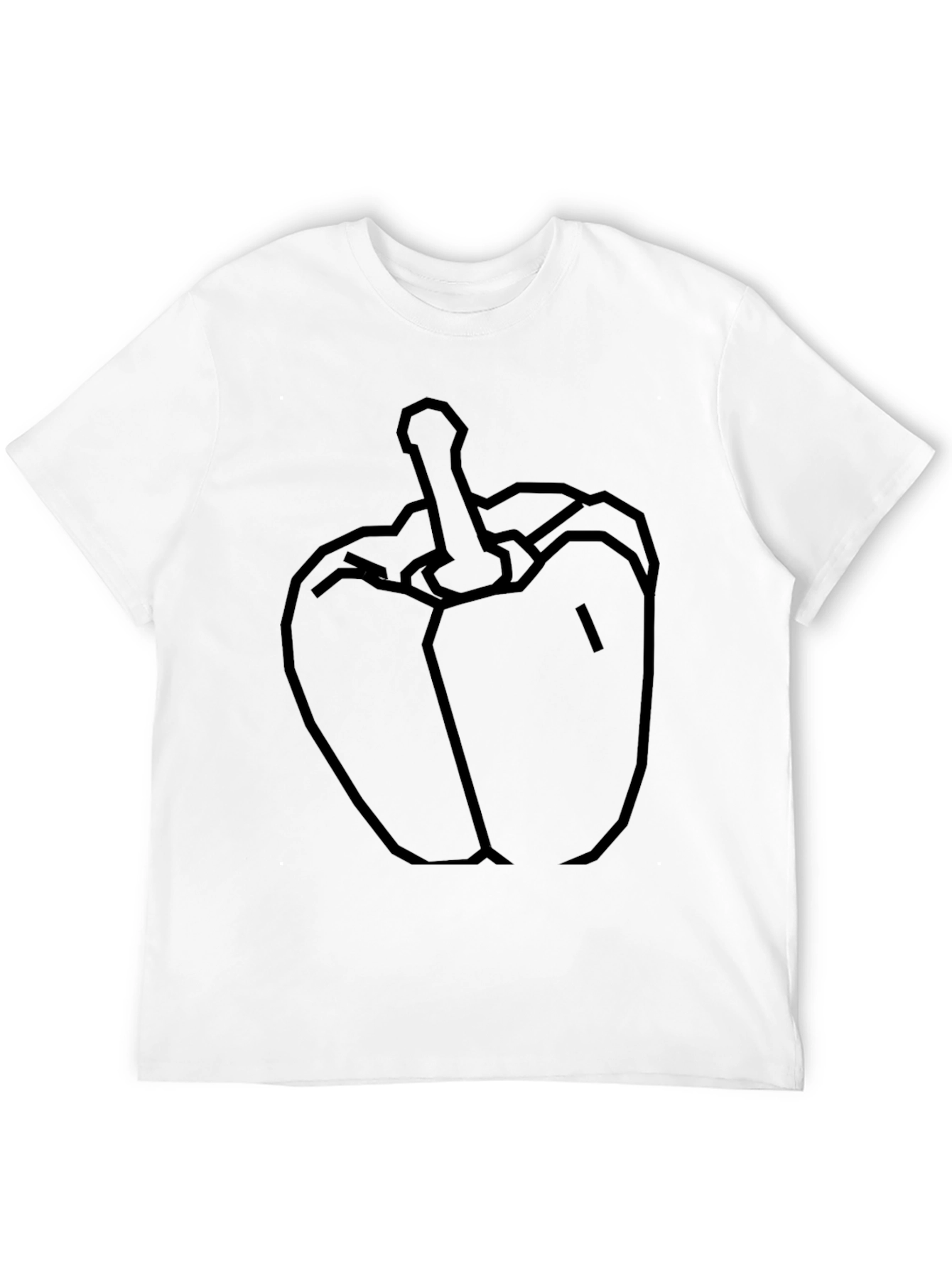 Bold Pepper Graphic Tee - Black Cotton Blend