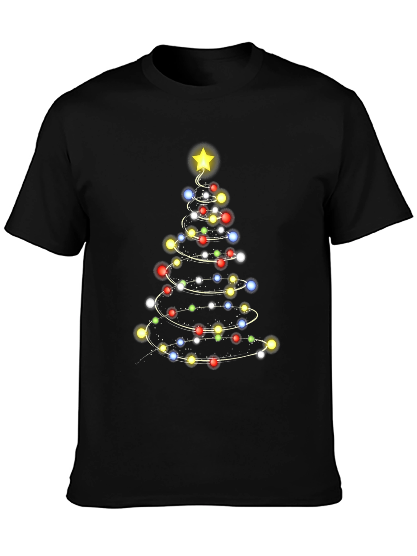 Christmas Tree Lights Mens T-Shirt
