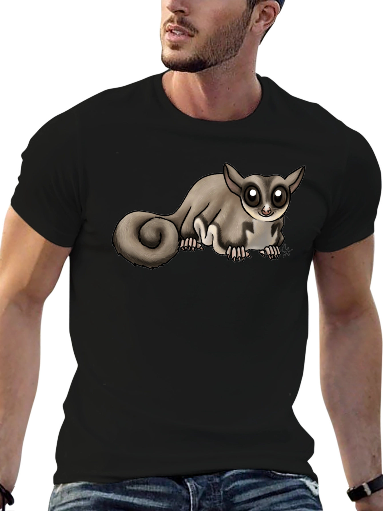 Sugar Glider Graphic Tee - Unique Animal Design