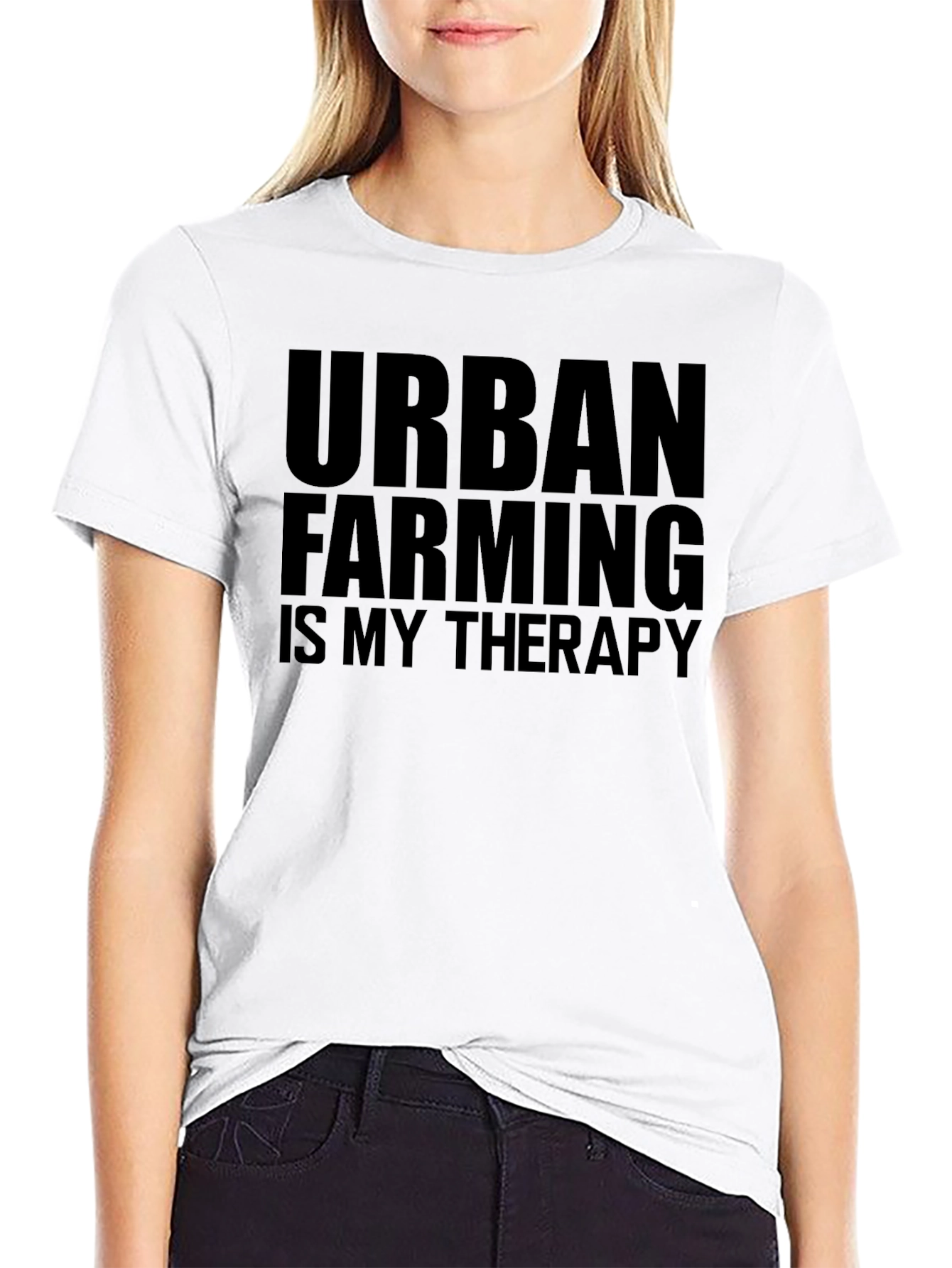Urban Farming Therapy Black Tee