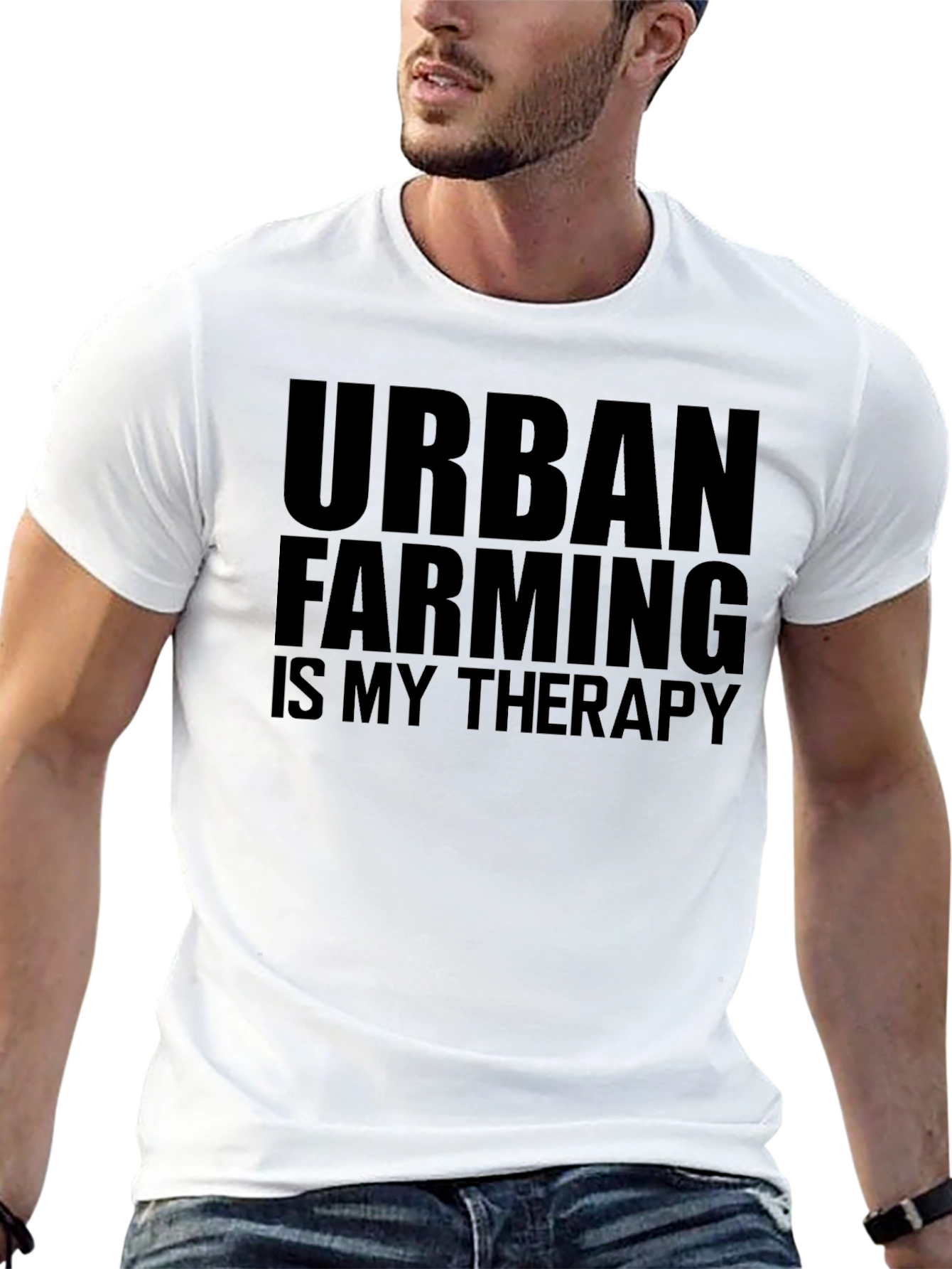 Urban Farming Therapy Black Tee