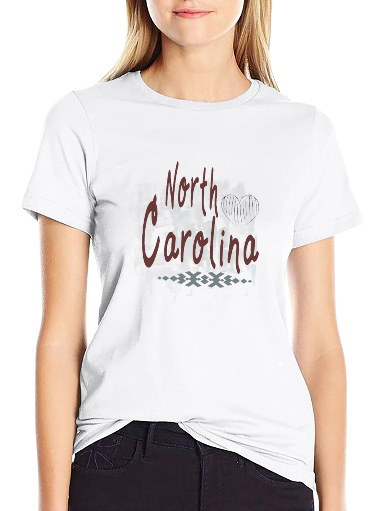 North Carolina Graphic Print Black T-Shirt