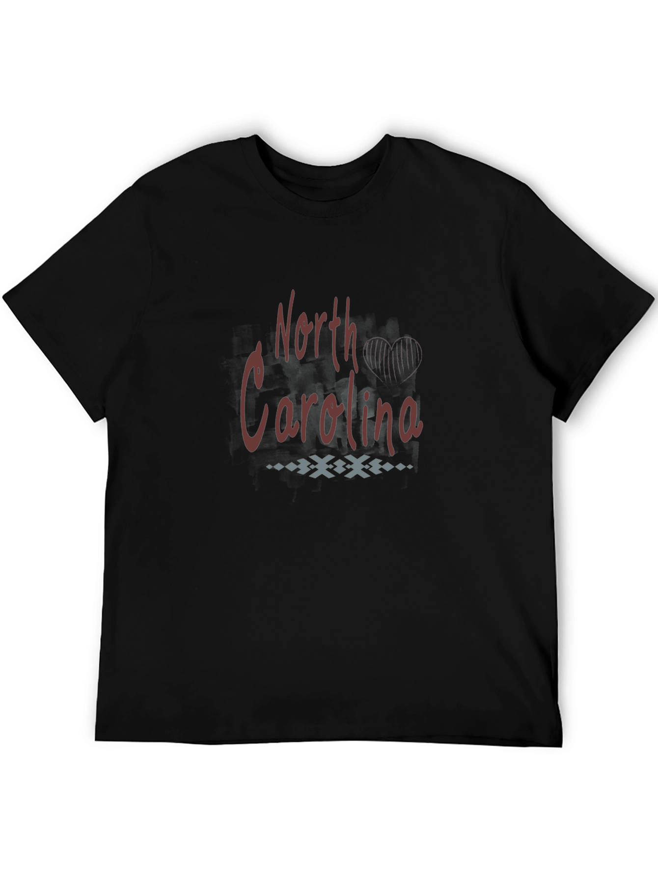 North Carolina Graphic Print Black T-Shirt