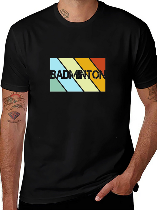 Retro Badminton T-Shirt - Vintage Style Tee