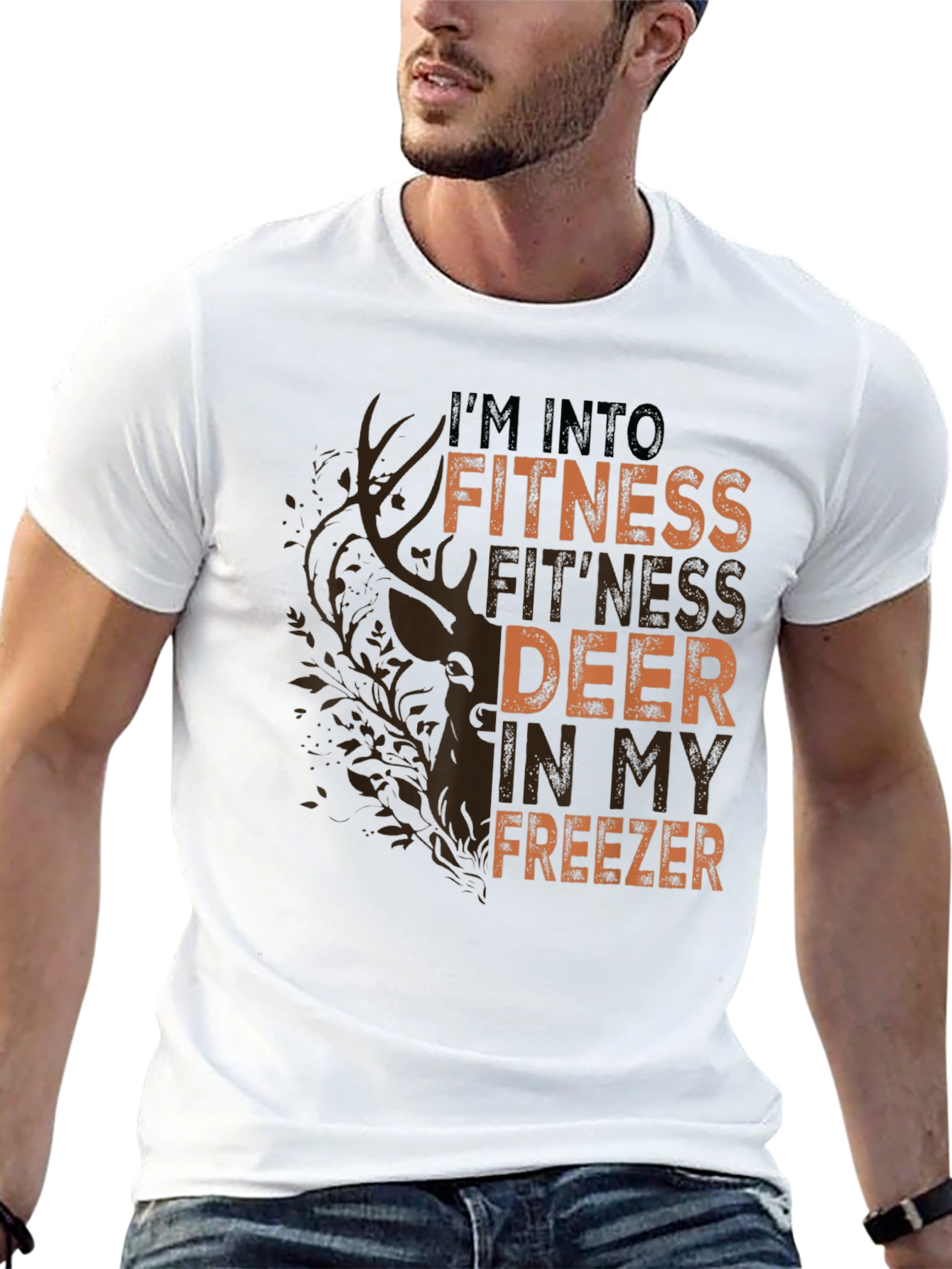 Fitness Deer in My Freezer Graphic T-Shirt