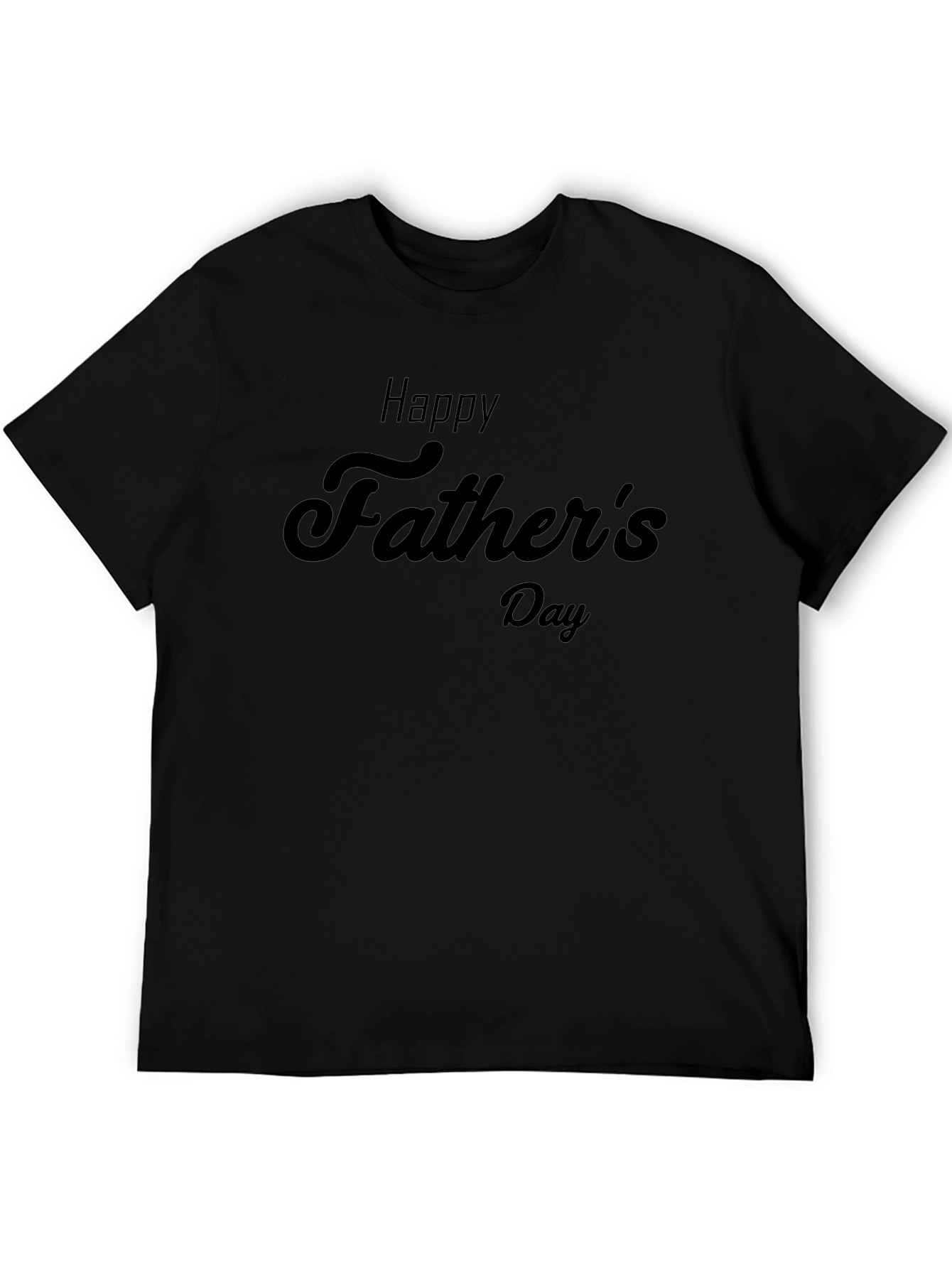 Happy Fathers Day Black T-Shirt