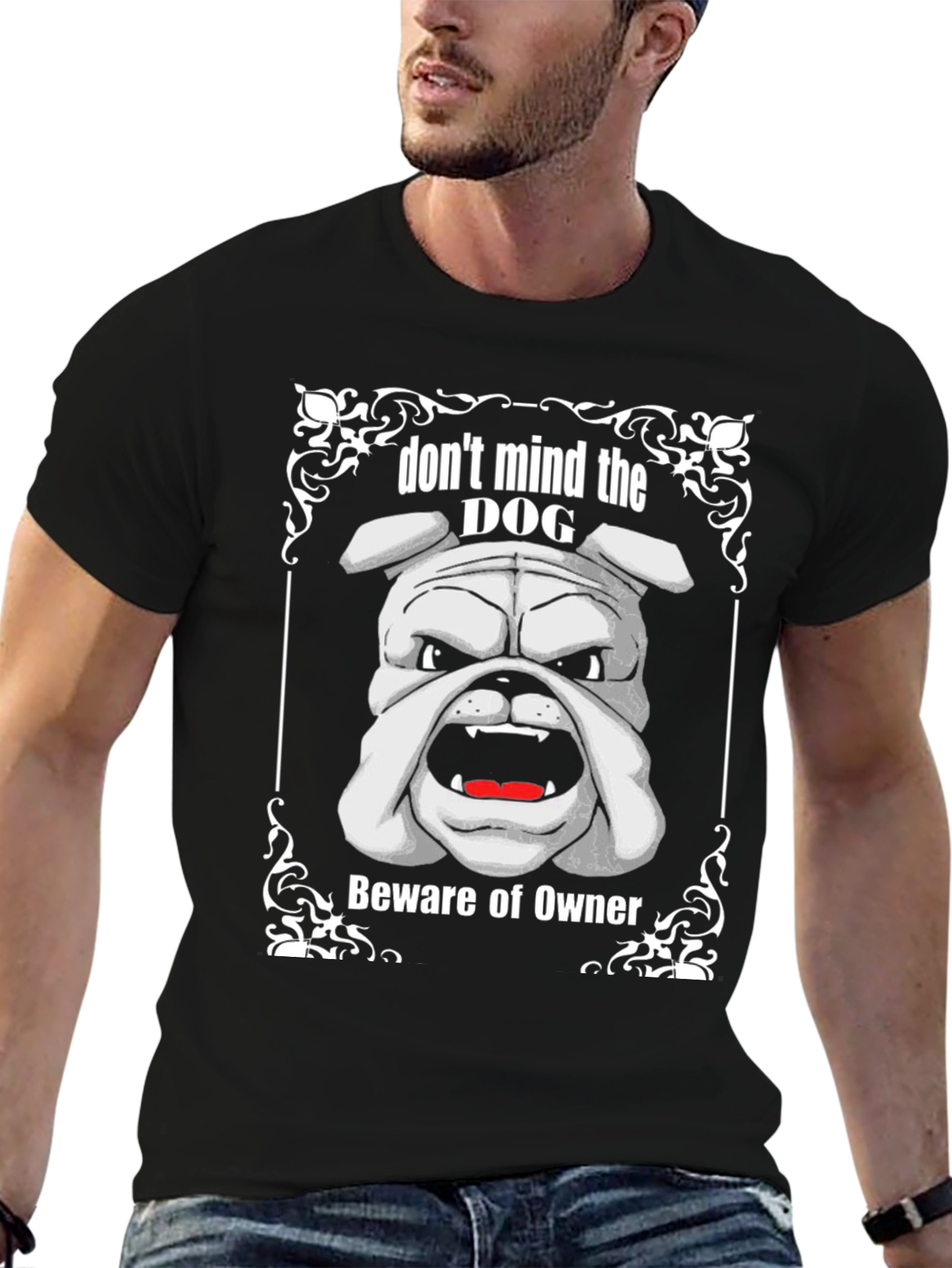 Dont Mind The Dog T-Shirt Beware of Owner